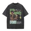 Washed Vintage Rapper Bad Bunny Debi Tirar Mas Fotos DTMF Graphic T Shirt Men Women Fashion Pop Music T-shirt Streetwear