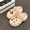 Cute girl heart hole shoes women's new summer casual outer wear thick-soled two wear beach cool slippers