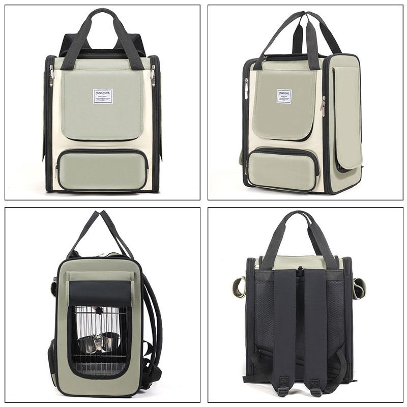 Pet Parrot Backpack Suit Carrying Cage Outdoor Travel Breathable Carrier Bird Canary Waterproof Portable Transport Bag Birds