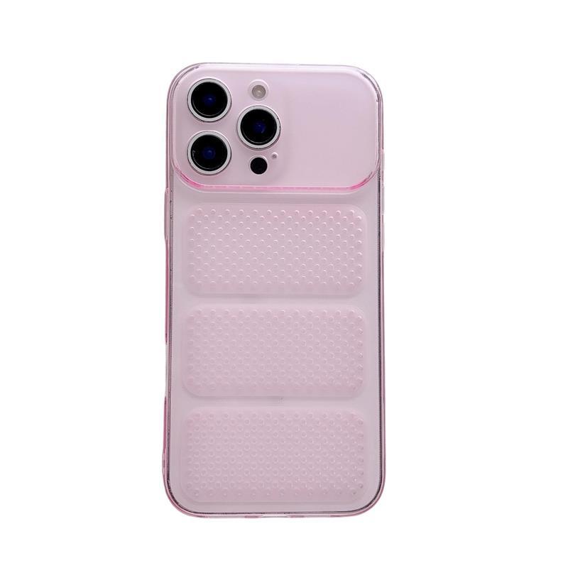 Applicable To Apple 17ProMax Mobile Phone Case Ice Through Heat Dissipation iPhone16 Cellular Mesh TPU Hollow 15 Soft Cover