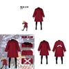 Daemons Of The Shadow Realm Kabu Cosplay Kostuum Met Rode Jas Voor Anime Rollenspel En Halloween Evenementen