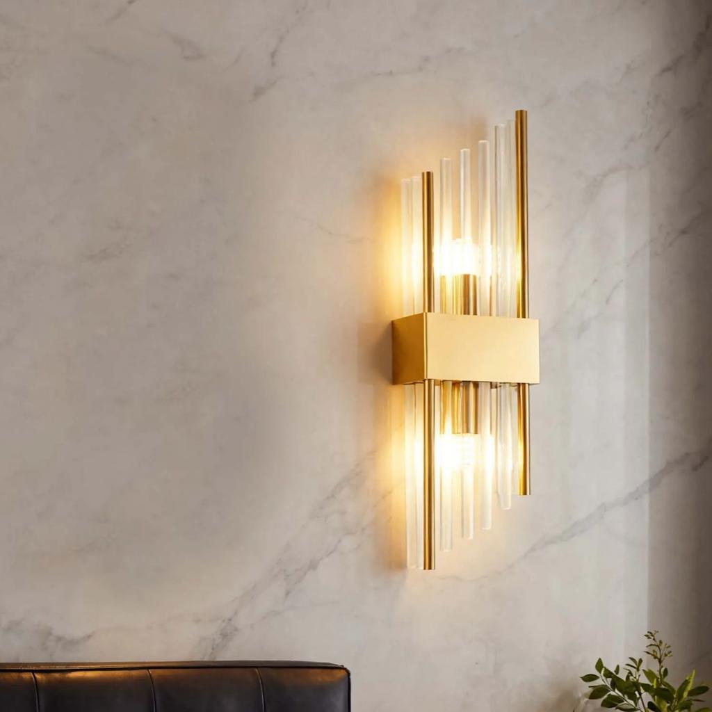 Lampă de Perete LED de Lux Aur Aplica de Perete Iluminat Interior Aplica de Perete Decor Acasă pentru Designer Living Dormitor Noptieră Scări