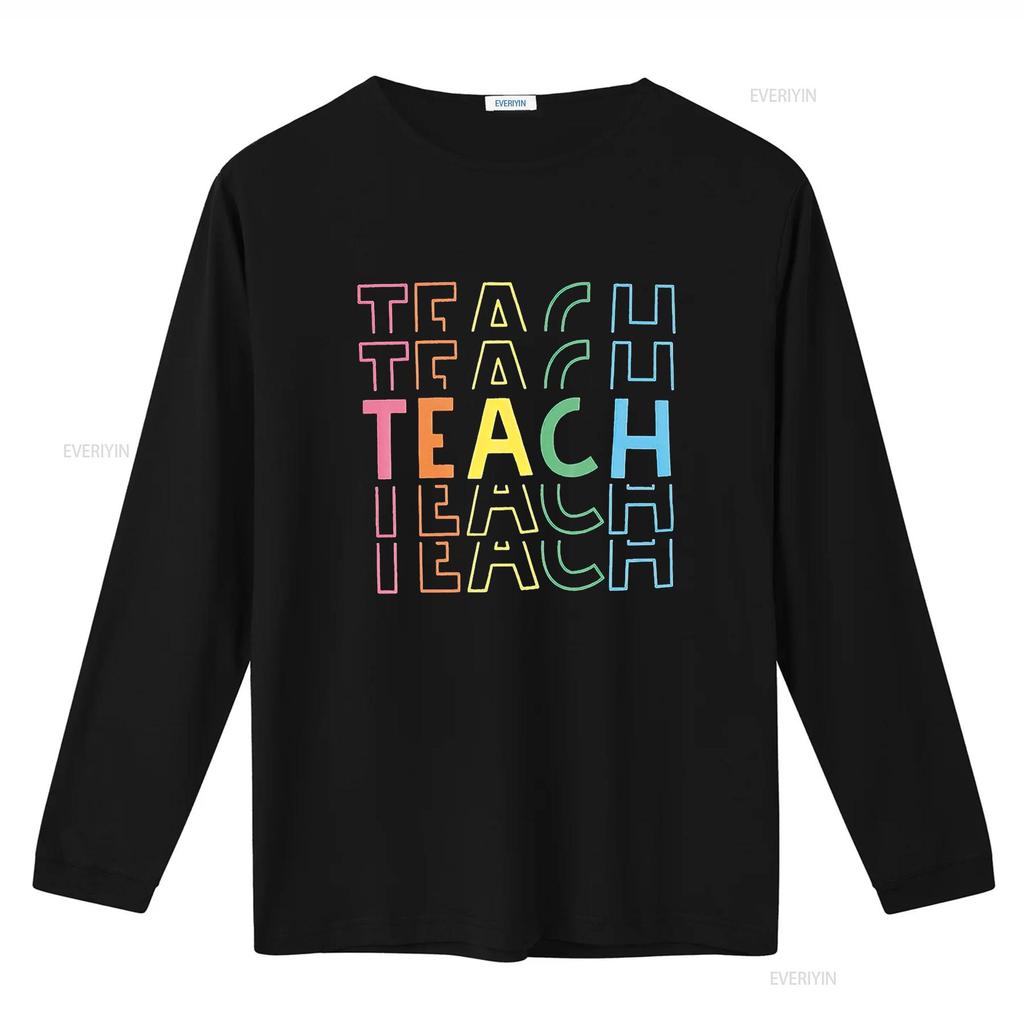 Teacher T Shirt Women Back to School Tops Funny Kindergarten Teaching Life Appreciation Casual Crew Neck Black Medium vintage