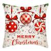 Christmas Throw Pillowcase Home Nordic Holiday Decoration Linen Super Soft Short Plush Sofa Pillowcase