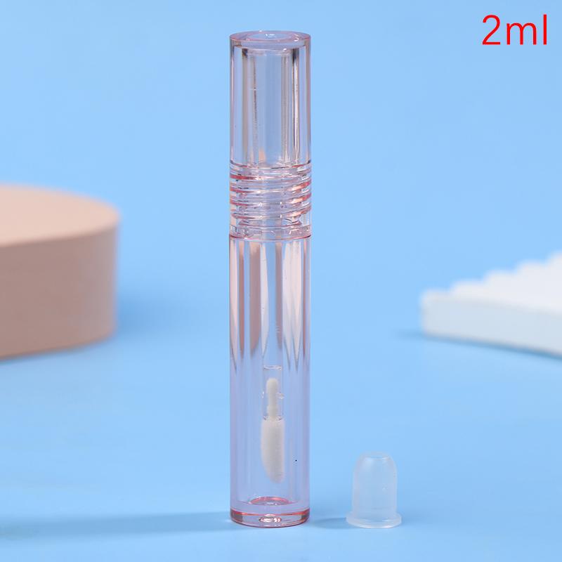 

2 мл Розовый Прозрачный Многоразовый Флакон для Блеска для Губ Пустые Тюбики Тюбик для Блеска для Губ Тюбик для Помады Толстый Стержень Дорожная Косметическая Упаковка розовый