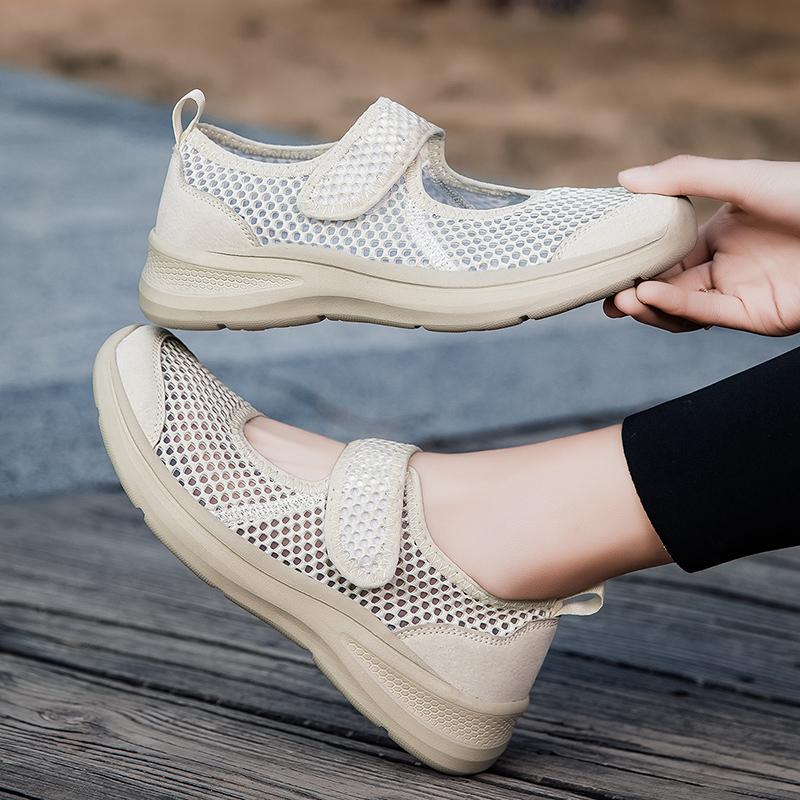 Fashion Fashion Women Shoes Platform Lightweight Walking Lazy Loafers Summer Breathable Outdoor Fitness Walking Casual Mesh Sports Shoes