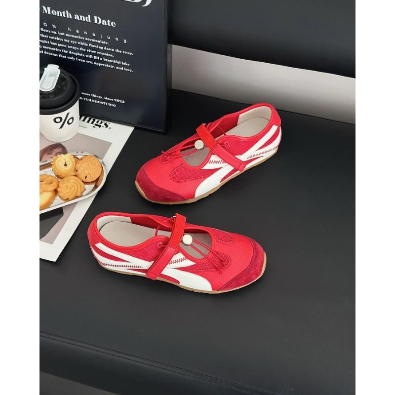 Ballet Retro Style Niche Mary Jane Women's Shoes Summer Thin Breathable Mesh Versatile Lightweight Board Shoes
