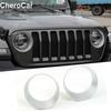 Srebrna Osłona Lampy Przedniej Lampy Reflektora dla Jeep Wrangler JL 2018