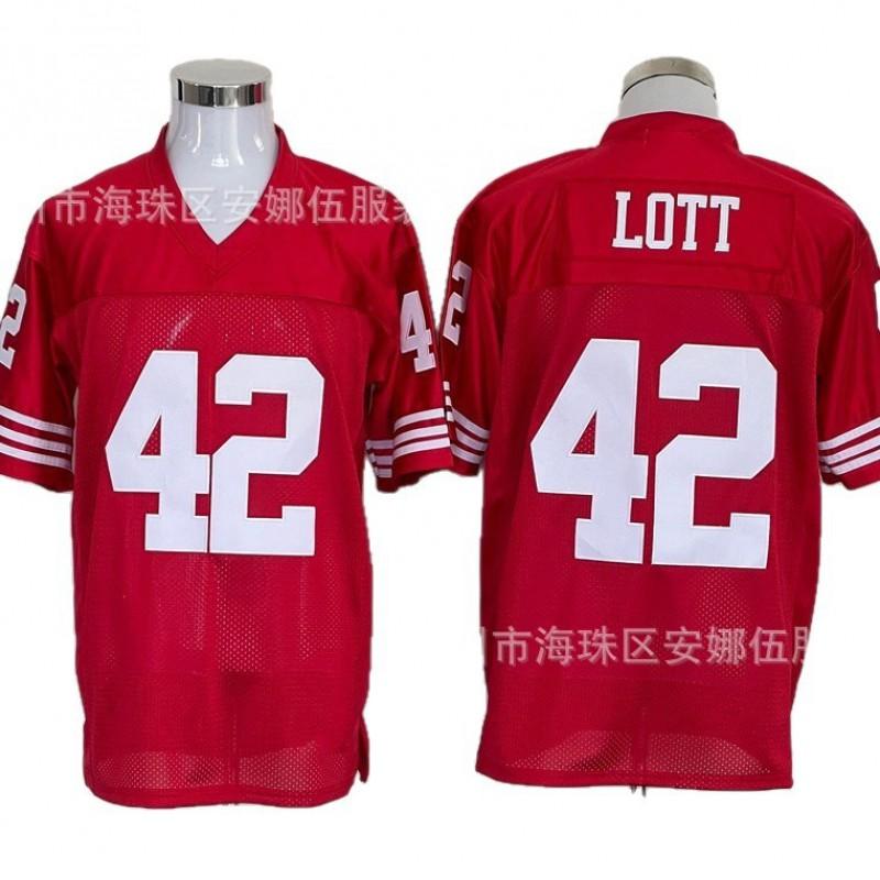 San Francisco 49ers Retro Football Jersey Embroidered Mens Womens Sports Uniform 80 87 21 Number