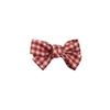 Korean Red Plaid & Flower Bow Kids' Polka Dot Fabric Hair Clips