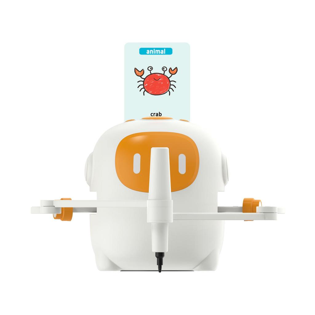 Smart Blue Children's Drawing Robot: Educational Enlightenment Toy with Pen Holder & Card Slot