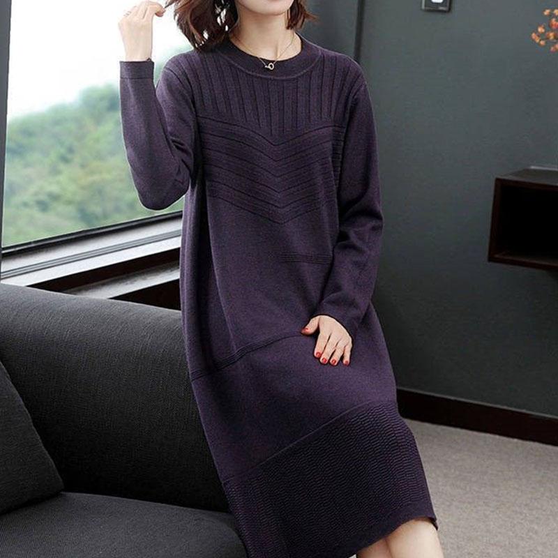 Sweater for Women Autumn Winter Lightweight Warm Knitted Stretchy Long Sleeve Tops