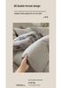 New 100% Cotton Simple Stripe Bedding Set – Includes Duvet Cover, Fitted Sheet, and Four-Piece Set for Dorms