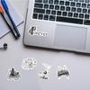 10/64 Stück Retro Schwarz Weiß Kunst Aufkleber Vintage Cartoon Graffiti Aufkleber für DIY Gepäck Laptop Skateboard Motorrad Fahrrad Aufkleber