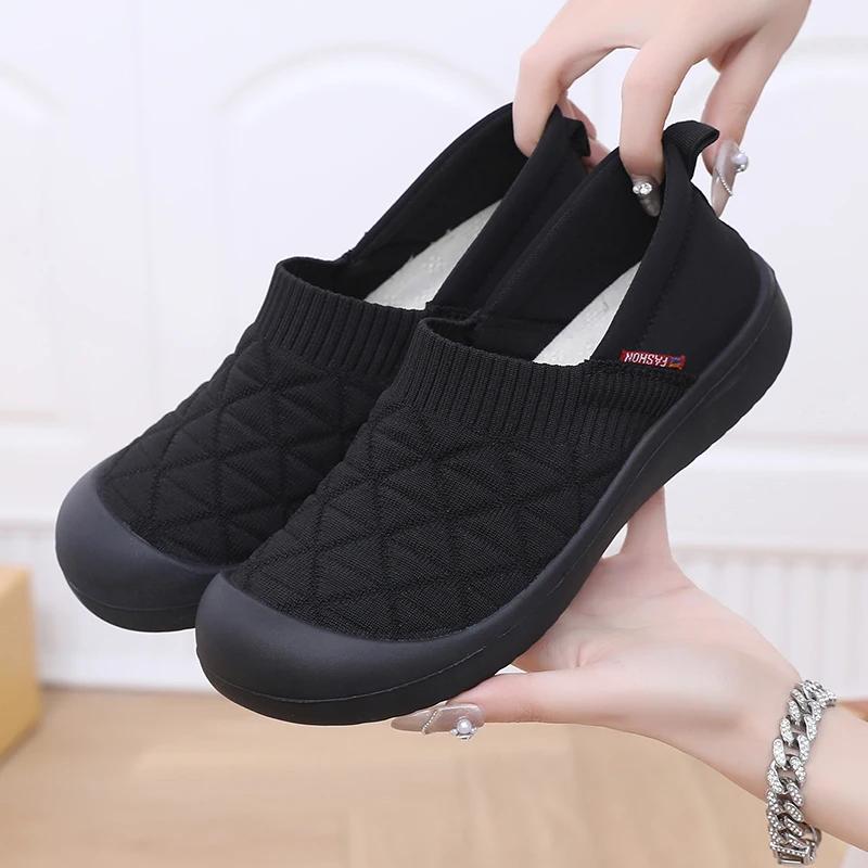 Móda 2025 Nové Dámské Ležérní Boty Lehké Protiskluzové Prodyšné Mokasíny Cestování do Práce Ploché Pohodlné Dámské Boty