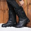 Men's Waterproof Thick-Soled Winter Snow Boots - Warm Cotton Shoes for Outdoor Activities and Ice Fishing