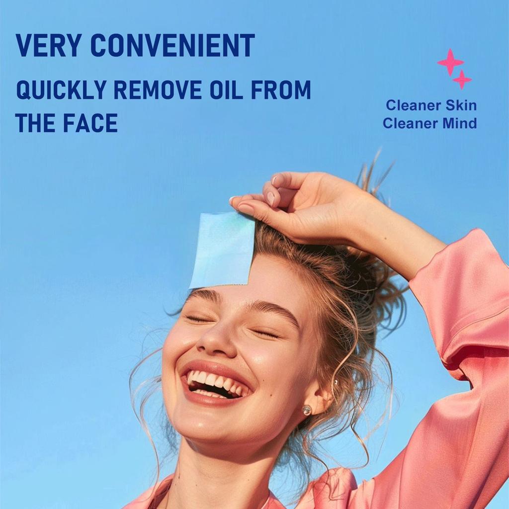 Ölabsorbierendes Papier absorbiert überschüssiges Öl im Gesicht, reduziert Fettigkeit und verleiht einen erfrischten Teint, um Ihnen zu helfen, ein angenehmes 100-teiliges Set zu erhalten.