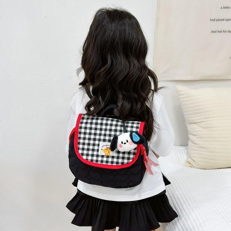 Fun And Playful Cartoon Kids Backpack With Breathable Nylon Material For Daily Use Black Small