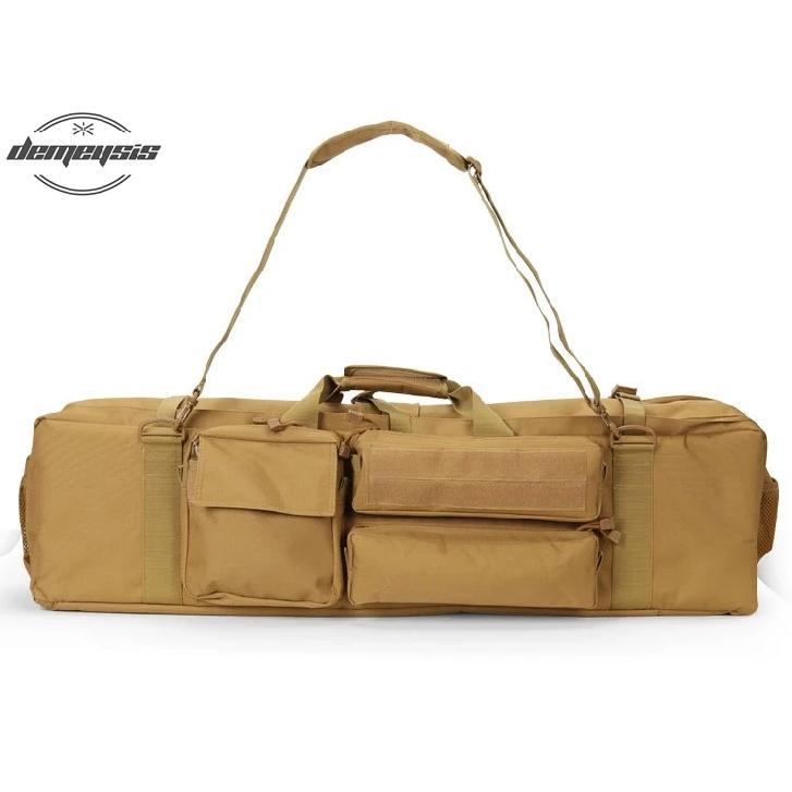 Tactical Dual Gun Bag Outdoor Hunting Rifle Carrying Shoulder Bag Shooting Airsoft Paintball Gun Bags for M249 M4A1 M16 AR15