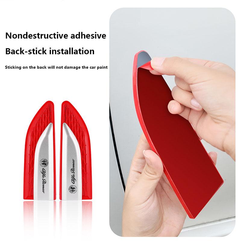 CZHHO1 Car Side Vent Sticker Fender Sticker Car Side Deco Universal For Alfa Romeo giulia stelvio giulietta 159 147 156 166 Accessories
