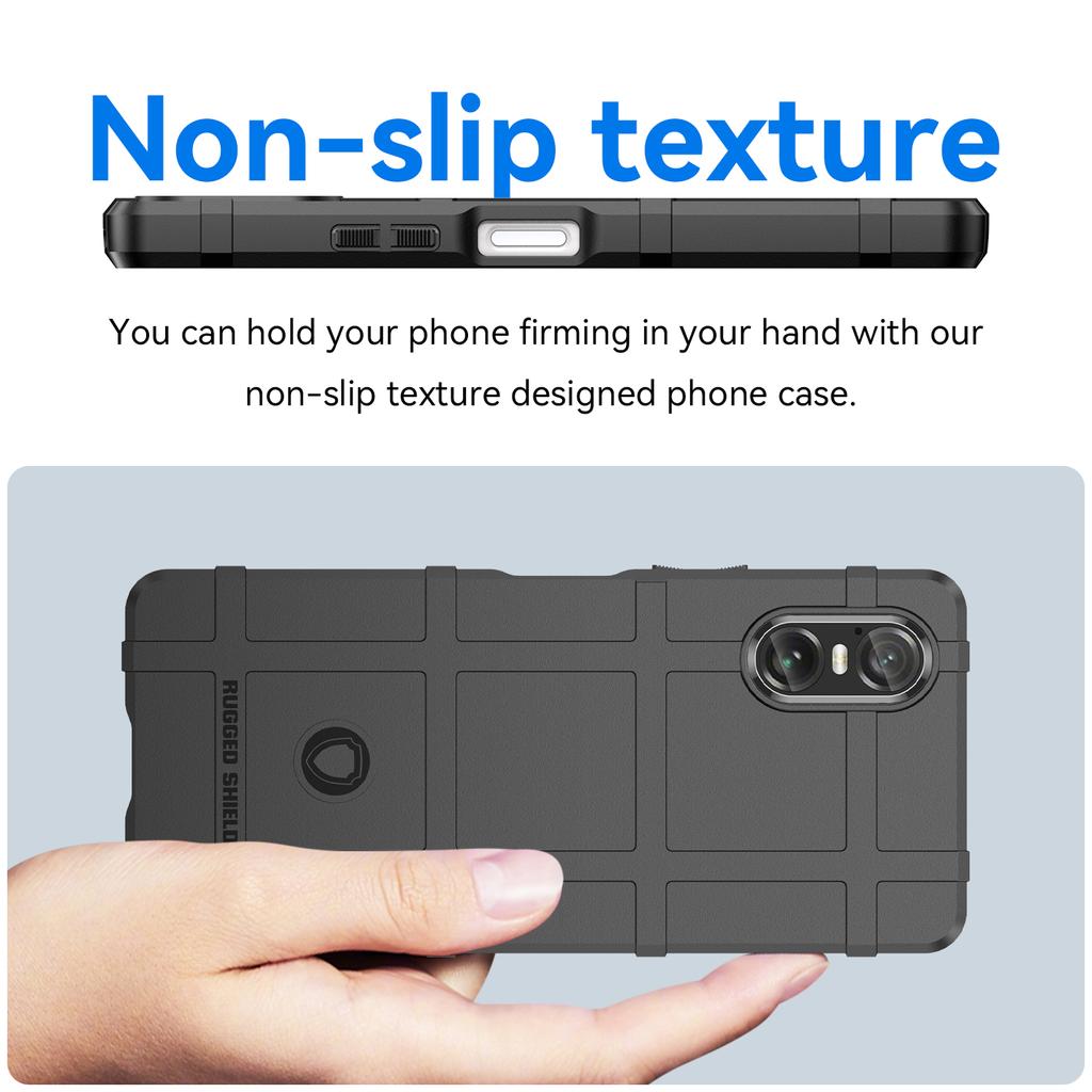 Rugged Shield Soft Shockproof TPU Armor Case On for Sony Xperia 10 VI 10VI 2024 Couqe Funda