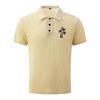 Men's Summer High-End Mesh Fabric Polo Shirt Short Sleeve Breathable Lightweight Soft Texture Casual Fit Stylish Design