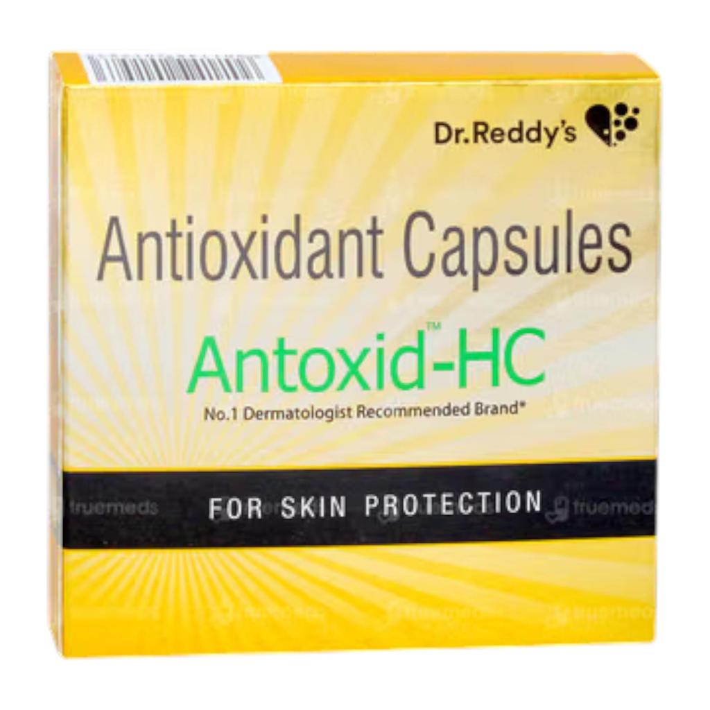 Antoxid HC Antioxidant Capsule Strip of 30 Capsule for Skin Eye Health with Beta Carotene & Minerals