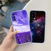 UP43 Purple Space Star Transparent Phone Case for Samsung Galaxy A04 A04S A14 A23 A34 A54 M23 M33 M52 M53