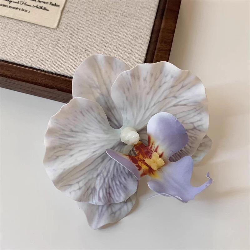 Perilla Lilacs! Butterfly Orchid Flower Hairpin! Side Bangs Hair Accessories Exude An Atmosphere While Clip On Spring Travel Headpieces