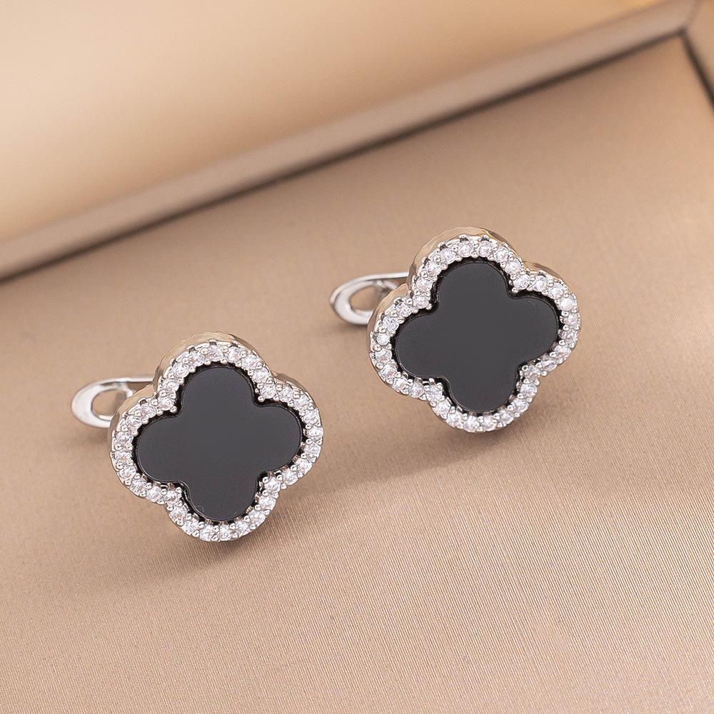 Four-leaf Clover Spring Earrings New Arrival Earrings Elegantclassy Women's Earrings
