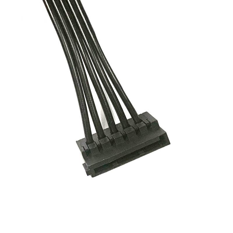 Big 4Pin IDE 1 to 5 SATA 15Pin Splitter Cable Hard Drive Power Supply Extention Cord Molex for DIY PC Server