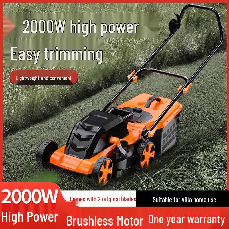 SINHARBOUR Electric Hand-Push Lawn Mower CN Plug (adapter Included)