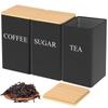 3 Stück 1L Kaffeebohnen Vorratsdosen Tee Zucker Vakuumversiegelte Gläser Eisen Vorratsdosen Hitze Küche Creme Dose Luftdichter Deckel
