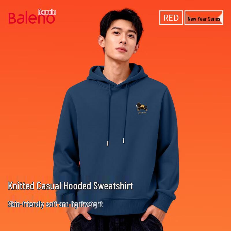 Baleno Men s Casual Hooded Sweatshirt with JPB Rich Pony Logo 3XL