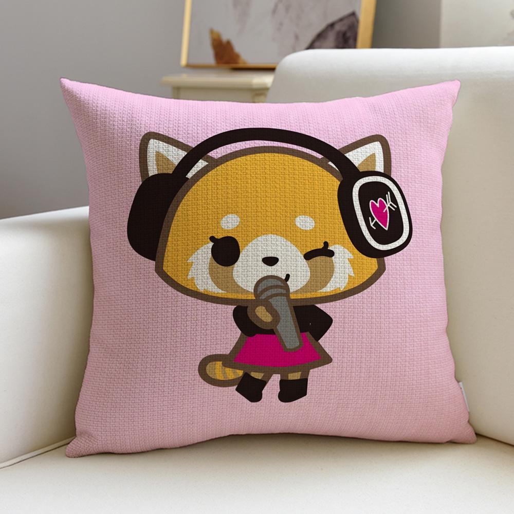 Feisty AAggretsukoS Cushion Cover Breathable and skinfriendly linen pillowcase square removable and washable cushion