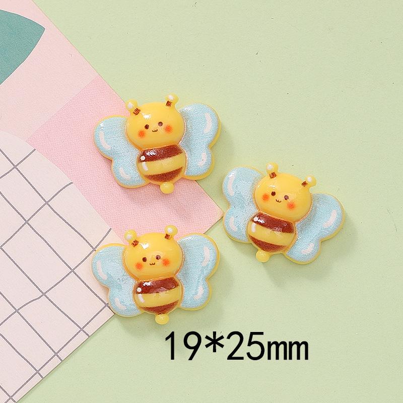 

10 Pcs Latest Cute Animation Animal Little Bee Series Resin Scrapbook Diy Jewelry Wedding Kids Present Hairpin Accessories A82
