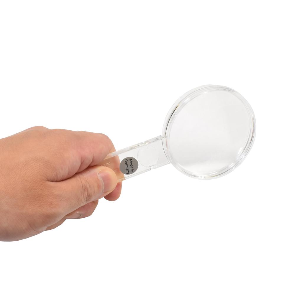 ESCHENBACH Handheld Magnifying Glass, Economical Crystal Magnifying Glass, 2.5x, 2612-60