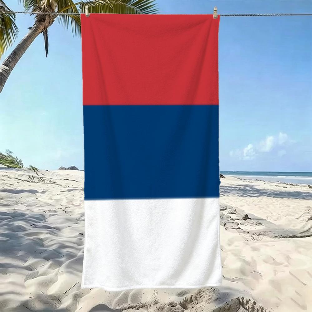 Flag S-Serbia Towel Five-Star Hotel Quality Eco-Friendly Ultra Soft Thick Towels & Beach Towels