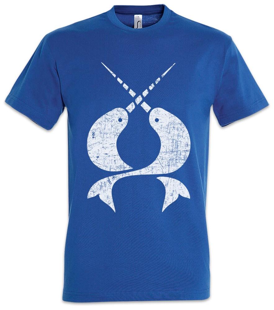 Narwhal Territory Men's T-Shirt Into The Logo Badlands Symbol Sign Sign