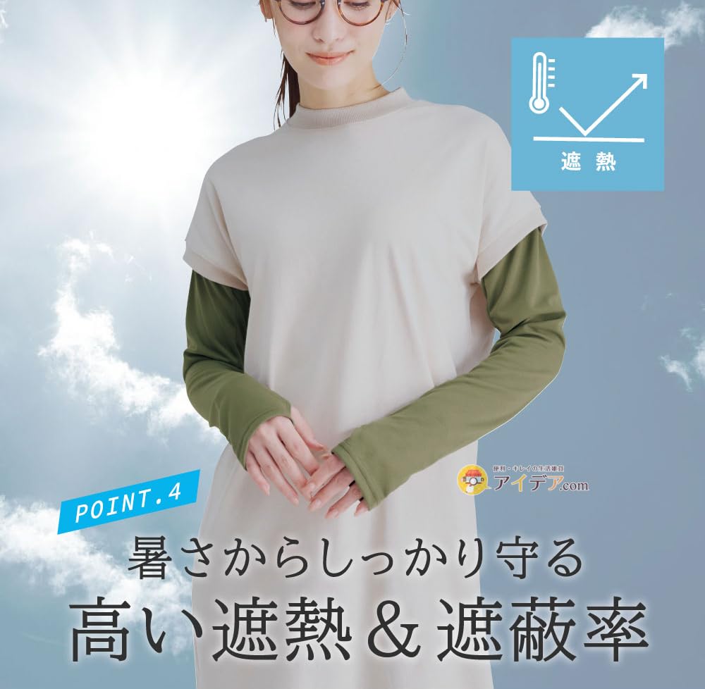 Rukáv Vyrobený s a Stínicí Funkční Vyrobeno v UV a Sunblock Lab Cool Arm Šedý [Cojit] Návleky, Tkanina stínící teplo, Japonsko, 94% ochrana,