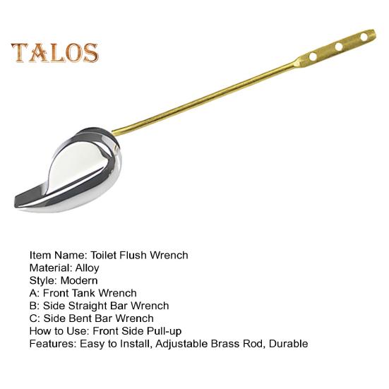 Toilet Flush Wrench Easy To Install Adjustable Holes Toilet Handle Optimal Flushing Toilet Tank Replacement Parts