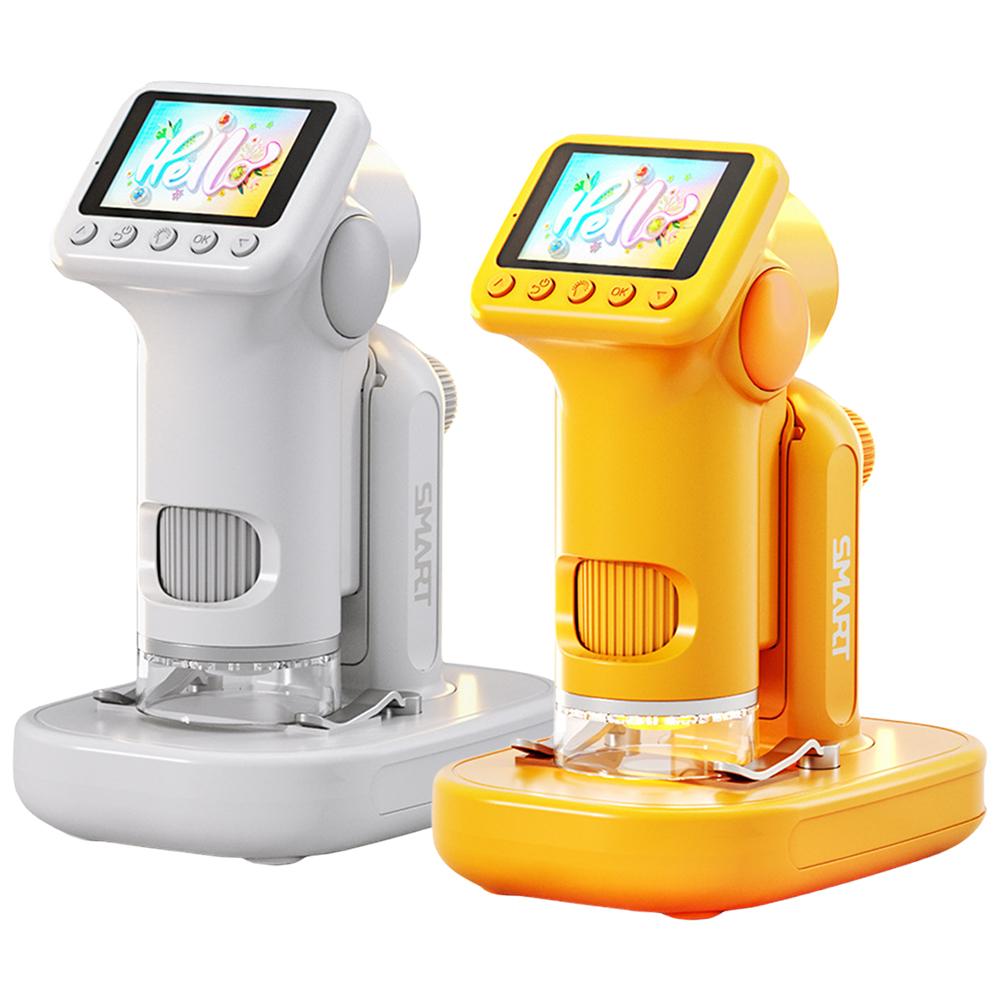 Microscope for Kids with 2 Inch Screen Handheld Microscope Camera Kids Microscope 100-1600X Portable Handheld Magnifying Glass