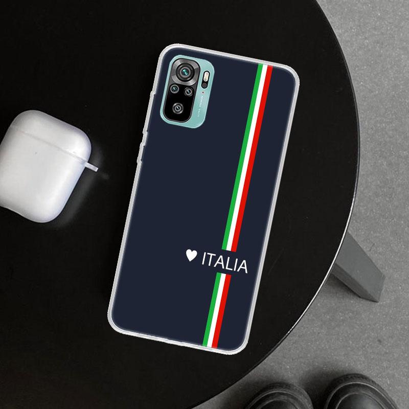 Italy Flag Phone Case Cover for Xiaomi Redmi Note 15 14 13 12 11 Pro Plus 14S 12S 11S 11T 11E 10S 10 Customized Fundas Redmi Not