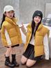 Parent-Child Autumn Winter Thickened Stand Collar Vest for Boys and Girls