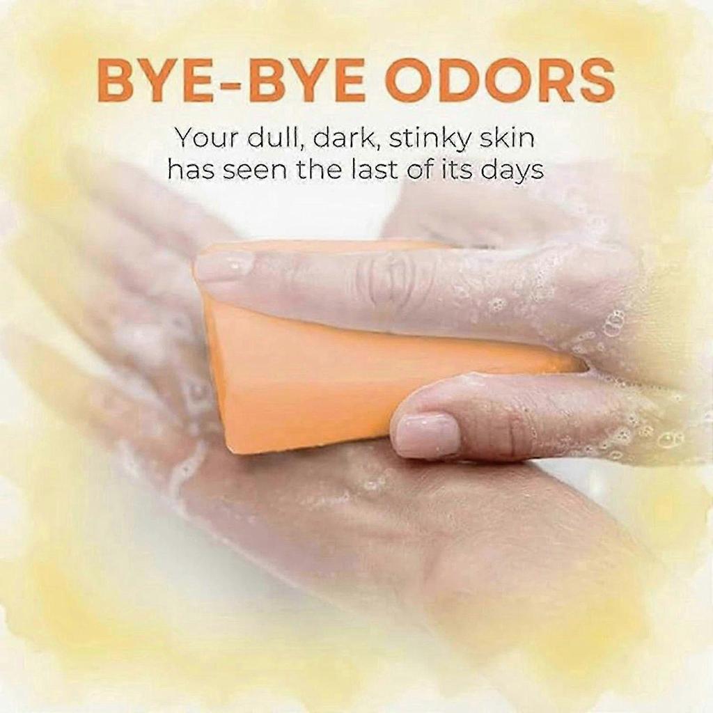1-3X Swarva Persimmon Soap Bar Body Odor Control Deodorant Soap for Men & Women
