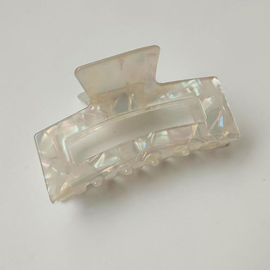 

Multi Shape Crossing Teeth Spring Design Hair Claw Retro Mermaid Color Head Grab Clip Hair Accessories
