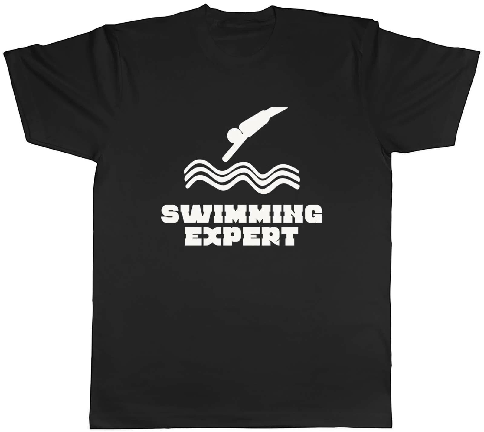 Swimming Expert Mens Unisex T-Shirt Tee M