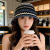 Fashion Vintage Bucket Hat for Women Summer Hollow Breathable Colorful Knitted Sunshade Basin Cap Girls Outdoor Panama Hat