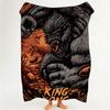 Movie K King K Kong Throw Flannel Throw Blanket Suitable for Sofa Living Room Bedroom