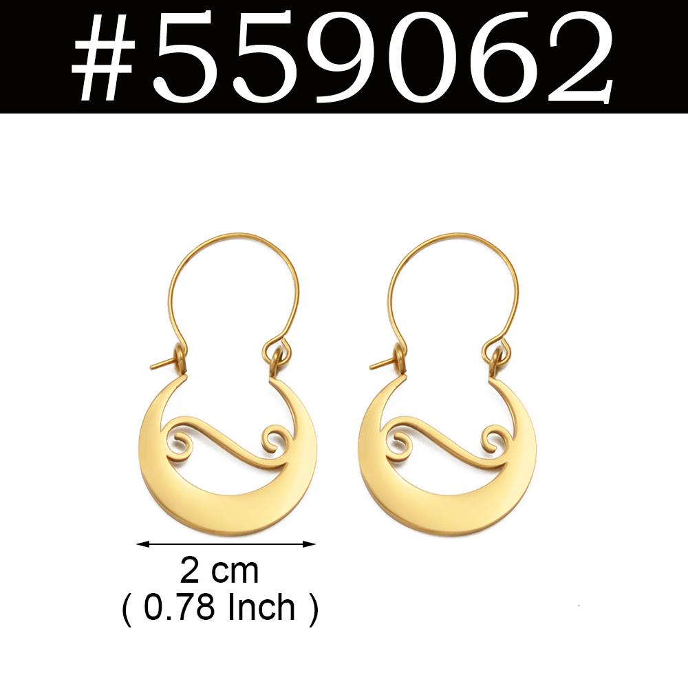 

1Pair / Spain Canary Islands Earrings For Women Girls Stainless Steel Canarian Jewelry #559162